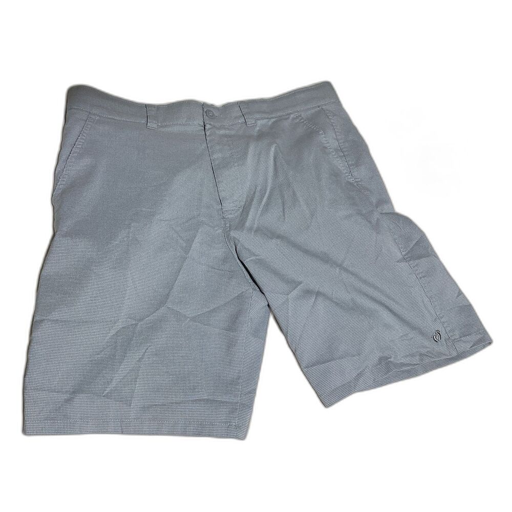 Hang Ten Gray Houndstooth Chino Shorts Size 36